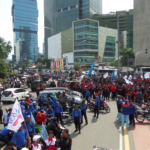 In Jakarta 50,000 people marched to the President’s Palace.