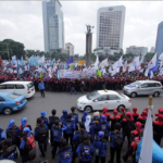 In Jakarta 50,000 people marched to the President’s Palace.