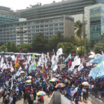 In Jakarta 50,000 people marched to the President’s Palace.