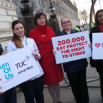 TUC handing over 200,000 signature petition (photo credit TUC)