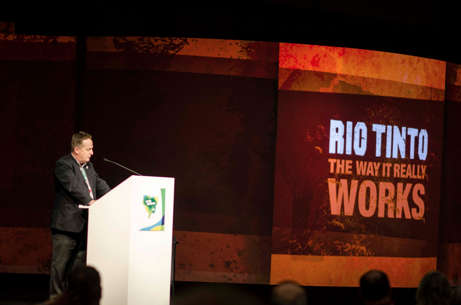 Tony Maher, National President of CFMEU, speaking at IndustriALL 2nd Congress in Rio de Janeire, BrazilNational President CFMEU