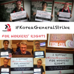 Unions in Italy support #KoreaGeneralStrike