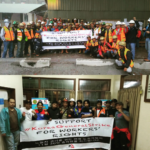 Workers in Grasberg, Indonesia, support #KoreaGeneralStrike 