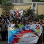 Participant(e)s de la réunion du projet de renforcement syndical à Rangoun, en mars 2018