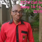 A screen shot from the video of ZCTU president Peter Mutasa calling for a general strike