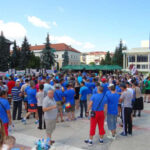 Rally next to TenarisSilcotub steel factory in Zalău, Romania, 5 August 2018