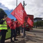 A demonstration at Shell in Aberdeen