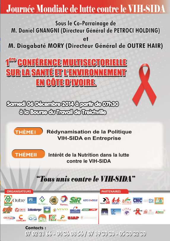 Poster for the HIV and AIDS conference