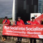 A demonstration at Shell in Aberdeen
