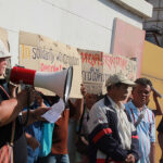 Solidarity action outside Cambodia Embassy, Bangkok