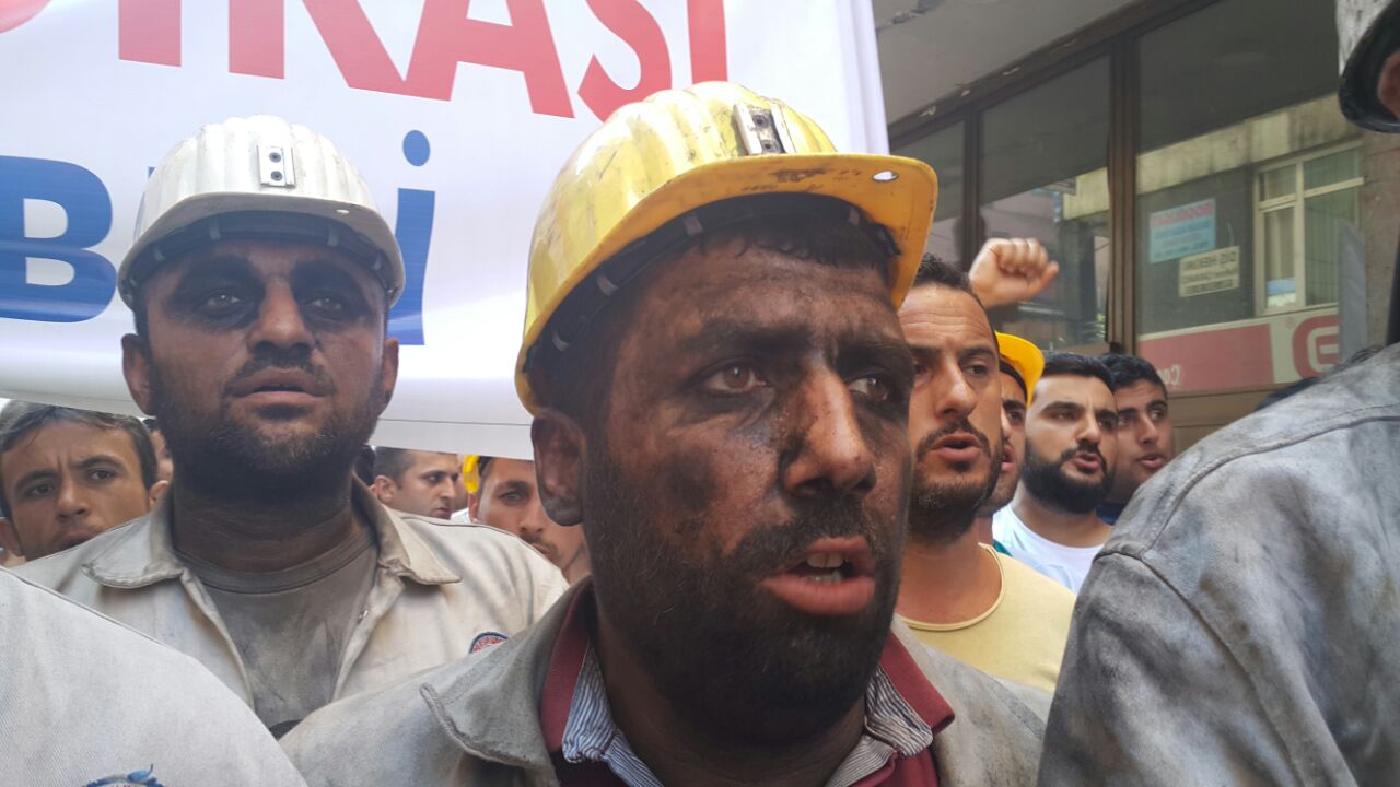 L’action du 14 juillet est la deuxième manifestation de masse à avoir lieu à Zonguldak en moins d’un mois. Source : www.halkinsesi.com 