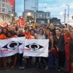 IndustriALL affiliates at the World Social Forum in Salvador, Brazil.