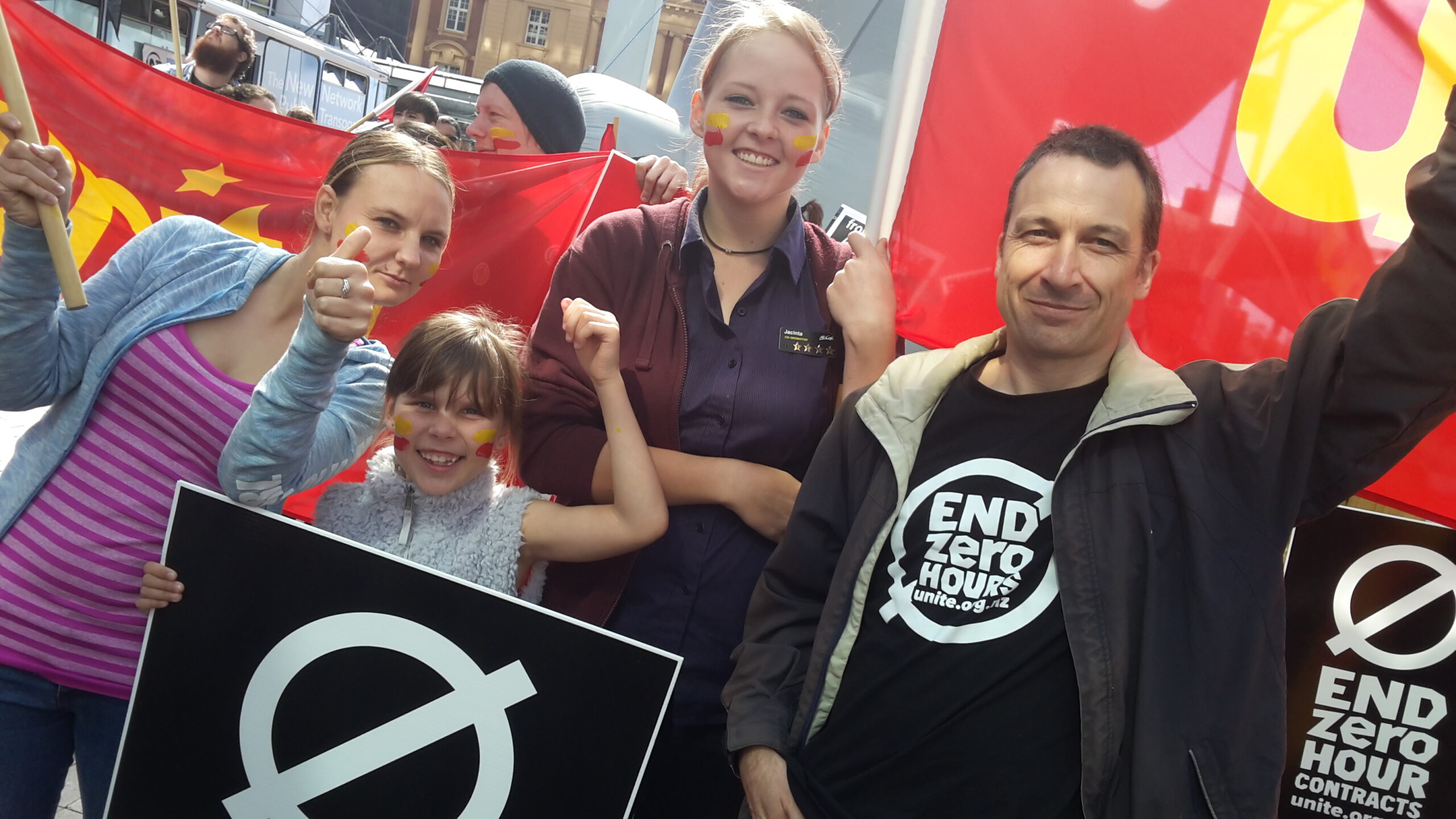 Unite activists rally against zero-hours
