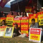 Unite activists rally against zero-hours
