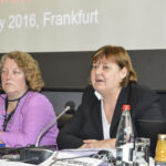 Women's Committee co-chair Gwenne Farrell and Monika Kemperle